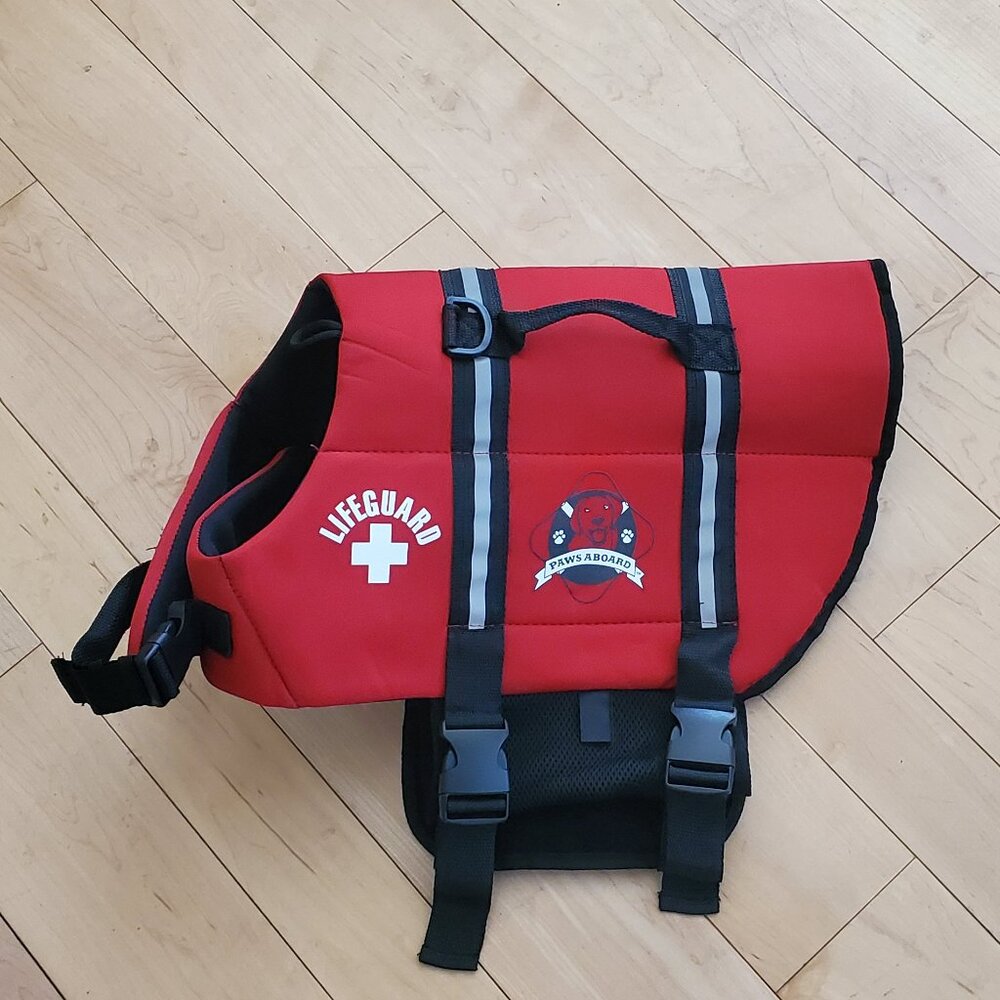 PAWS ABOARD Lifeguard Neoprene Dog Life Jacket LRG